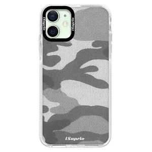 Silikónové puzdro Bumper iSaprio - Gray Camuflage 02 - iPhone 12 mini vyobraziť