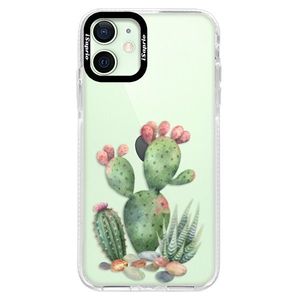 Silikónové puzdro Bumper iSaprio - Cacti 01 - iPhone 12 mini vyobraziť