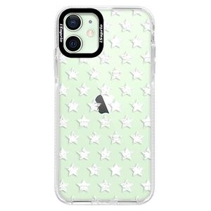 Silikónové puzdro Bumper iSaprio - Stars Pattern - white - iPhone 12 mini vyobraziť