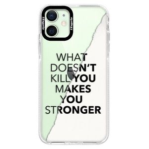 Silikónové puzdro Bumper iSaprio - Makes You Stronger - iPhone 12 mini vyobraziť