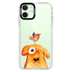 Silikónové puzdro Bumper iSaprio - Dog And Bird - iPhone 12 mini vyobraziť