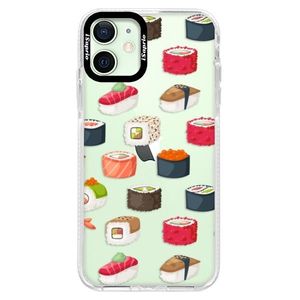 Silikónové puzdro Bumper iSaprio - Sushi Pattern - iPhone 12 mini vyobraziť