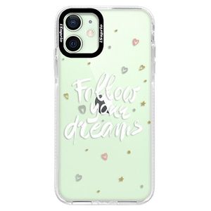Silikónové puzdro Bumper iSaprio - Follow Your Dreams - white - iPhone 12 mini vyobraziť