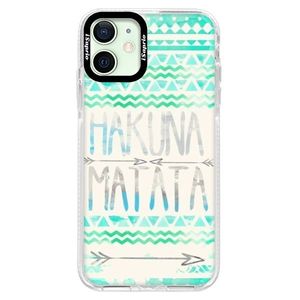 Silikónové puzdro Bumper iSaprio - Hakuna Matata Green - iPhone 12 mini vyobraziť