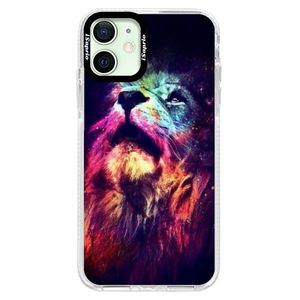 Silikónové puzdro Bumper iSaprio - Lion in Colors - iPhone 12 mini vyobraziť