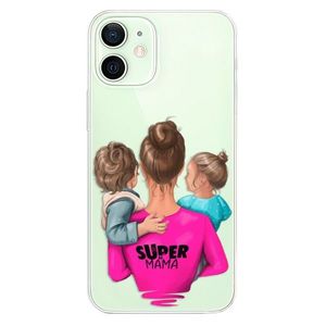 Plastové puzdro iSaprio - Super Mama - Boy and Girl - iPhone 12 vyobraziť