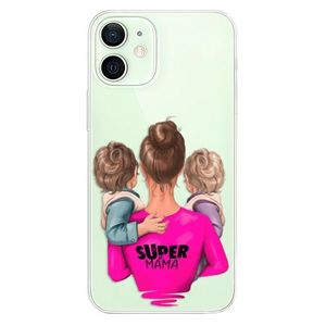 Plastové puzdro iSaprio - Super Mama - Two Boys - iPhone 12 vyobraziť