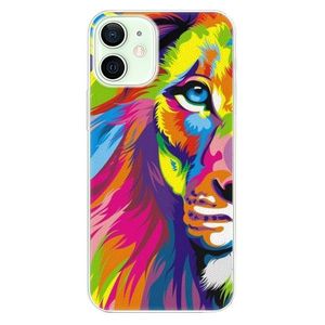 Plastové puzdro iSaprio - Rainbow Lion - iPhone 12 vyobraziť