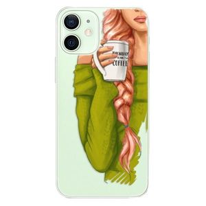 Plastové puzdro iSaprio - My Coffe and Redhead Girl - iPhone 12 mini vyobraziť