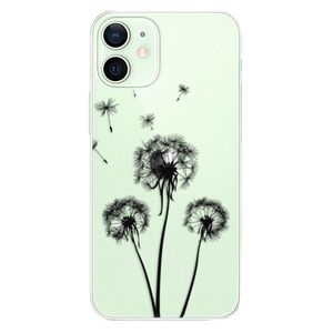Plastové puzdro iSaprio - Three Dandelions - black - iPhone 12 mini vyobraziť