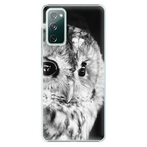 Plastové puzdro iSaprio - BW Owl - Samsung Galaxy S20 FE vyobraziť