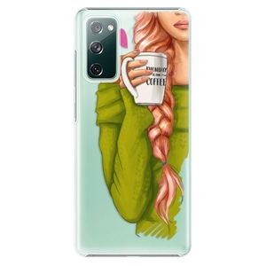 Plastové puzdro iSaprio - My Coffe and Redhead Girl - Samsung Galaxy S20 FE vyobraziť