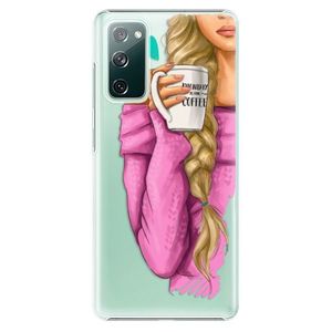 Plastové puzdro iSaprio - My Coffe and Blond Girl - Samsung Galaxy S20 FE vyobraziť