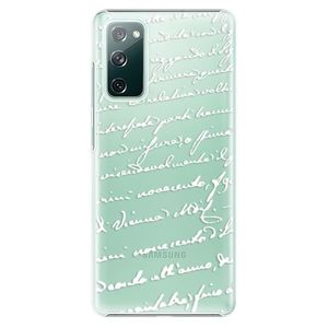 Plastové puzdro iSaprio - Handwriting 01 - white - Samsung Galaxy S20 FE vyobraziť