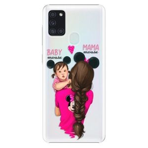 Plastové puzdro iSaprio - Mama Mouse Brunette and Girl - Samsung Galaxy A21s vyobraziť