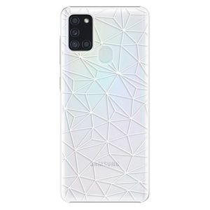 Plastové puzdro iSaprio - Abstract Triangles 03 - white - Samsung Galaxy A21s vyobraziť