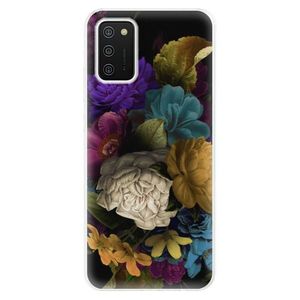 Odolné silikónové puzdro iSaprio - Dark Flowers - Samsung Galaxy A02s vyobraziť