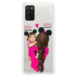 Odolné silikónové puzdro iSaprio - Mama Mouse Brunette and Girl - Samsung Galaxy A02s vyobraziť
