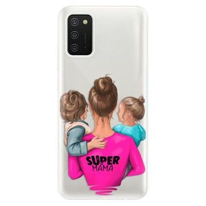 Odolné silikónové puzdro iSaprio - Super Mama - Boy and Girl - Samsung Galaxy A02s vyobraziť