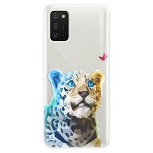 Odolné silikónové puzdro iSaprio - Leopard With Butterfly - Samsung Galaxy A02s vyobraziť