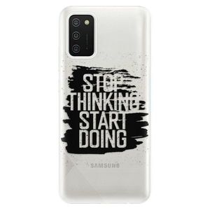 Odolné silikónové puzdro iSaprio - Start Doing - black - Samsung Galaxy A02s vyobraziť