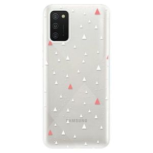 Odolné silikónové puzdro iSaprio - Abstract Triangles 02 - white - Samsung Galaxy A02s vyobraziť