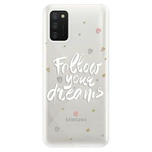 Odolné silikónové puzdro iSaprio - Follow Your Dreams - white - Samsung Galaxy A02s vyobraziť