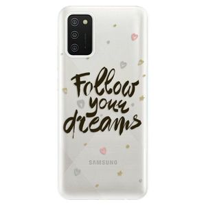 Odolné silikónové puzdro iSaprio - Follow Your Dreams - black - Samsung Galaxy A02s vyobraziť