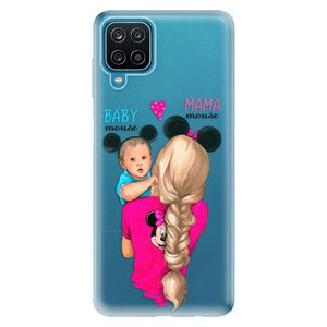 Odolné silikónové puzdro iSaprio - Mama Mouse Blonde and Boy - Samsung Galaxy A12 vyobraziť