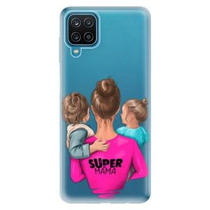 Odolné silikónové puzdro iSaprio - Super Mama - Boy and Girl - Samsung Galaxy A12 vyobraziť