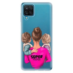 Odolné silikónové puzdro iSaprio - Super Mama - Two Boys - Samsung Galaxy A12 vyobraziť