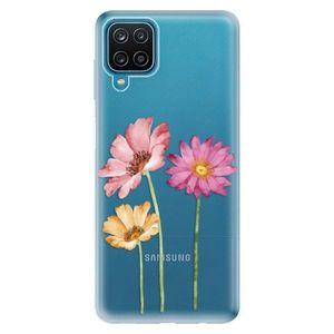 Odolné silikónové puzdro iSaprio - Three Flowers - Samsung Galaxy A12 vyobraziť