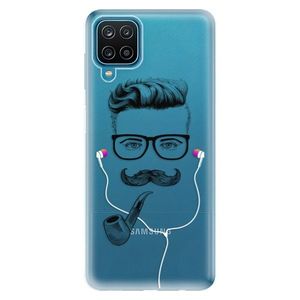Odolné silikónové puzdro iSaprio - Man With Headphones 01 - Samsung Galaxy A12 vyobraziť