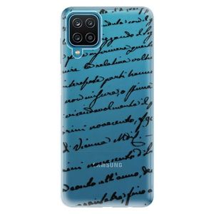 Odolné silikónové puzdro iSaprio - Handwriting 01 - black - Samsung Galaxy A12 vyobraziť