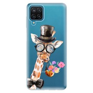 Odolné silikónové puzdro iSaprio - Sir Giraffe - Samsung Galaxy A12 vyobraziť