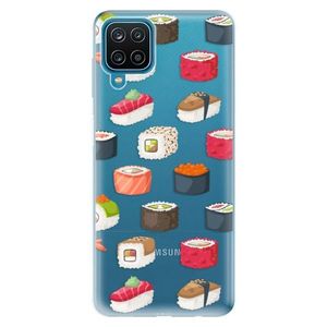 Odolné silikónové puzdro iSaprio - Sushi Pattern - Samsung Galaxy A12 vyobraziť