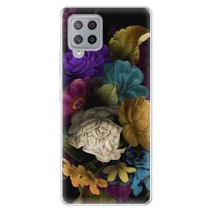 Odolné silikónové puzdro iSaprio - Dark Flowers - Samsung Galaxy A42 vyobraziť