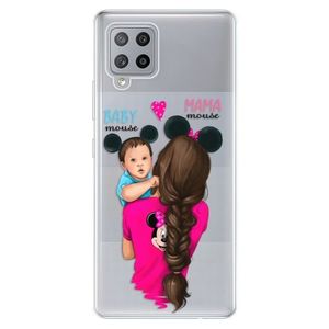 Odolné silikónové puzdro iSaprio - Mama Mouse Brunette and Boy - Samsung Galaxy A42 vyobraziť