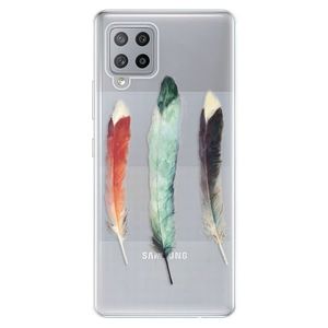 Odolné silikónové puzdro iSaprio - Three Feathers - Samsung Galaxy A42 vyobraziť