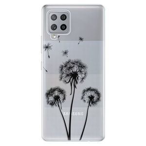 Odolné silikónové puzdro iSaprio - Three Dandelions - black - Samsung Galaxy A42 vyobraziť
