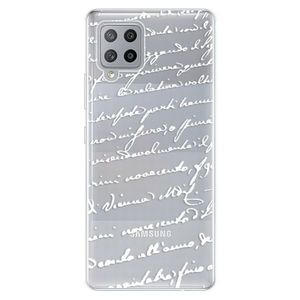 Odolné silikónové puzdro iSaprio - Handwriting 01 - white - Samsung Galaxy A42 vyobraziť
