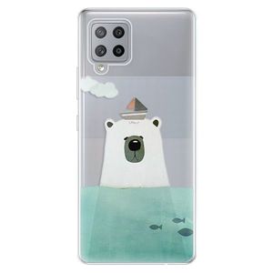 Odolné silikónové puzdro iSaprio - Bear With Boat - Samsung Galaxy A42 vyobraziť