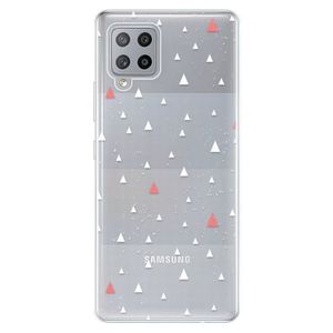 Odolné silikónové puzdro iSaprio - Abstract Triangles 02 - white - Samsung Galaxy A42 vyobraziť