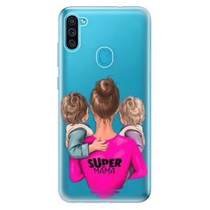 Odolné silikónové puzdro iSaprio - Super Mama - Two Boys - Samsung Galaxy M11 vyobraziť
