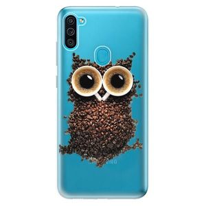 Odolné silikónové puzdro iSaprio - Owl And Coffee - Samsung Galaxy M11 vyobraziť