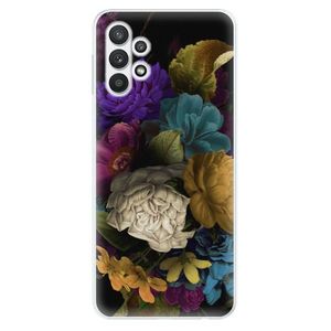 Odolné silikónové puzdro iSaprio - Dark Flowers - Samsung Galaxy A32 5G vyobraziť