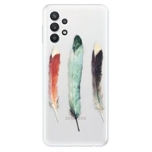 Odolné silikónové puzdro iSaprio - Three Feathers - Samsung Galaxy A32 5G vyobraziť