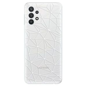 Odolné silikónové puzdro iSaprio - Abstract Triangles 03 - white - Samsung Galaxy A32 5G vyobraziť