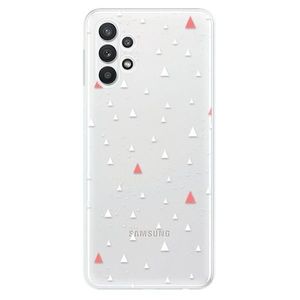 Odolné silikónové puzdro iSaprio - Abstract Triangles 02 - white - Samsung Galaxy A32 5G vyobraziť