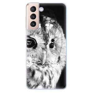 Odolné silikónové puzdro iSaprio - BW Owl - Samsung Galaxy S21 vyobraziť